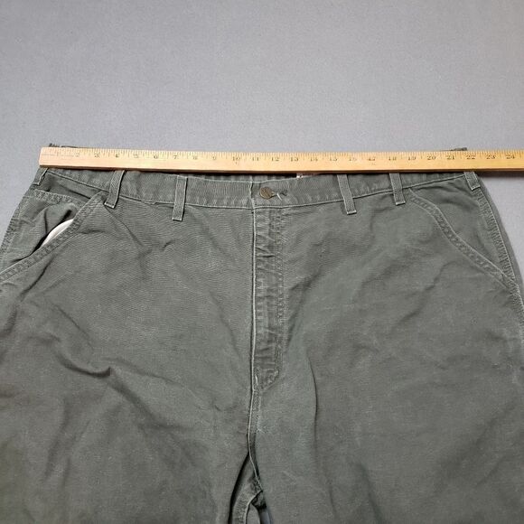 Carhartt Pants Men's B11 MOS Duck Canvas Carpenter Work Pants Sz 46 - Picture 12 of 14